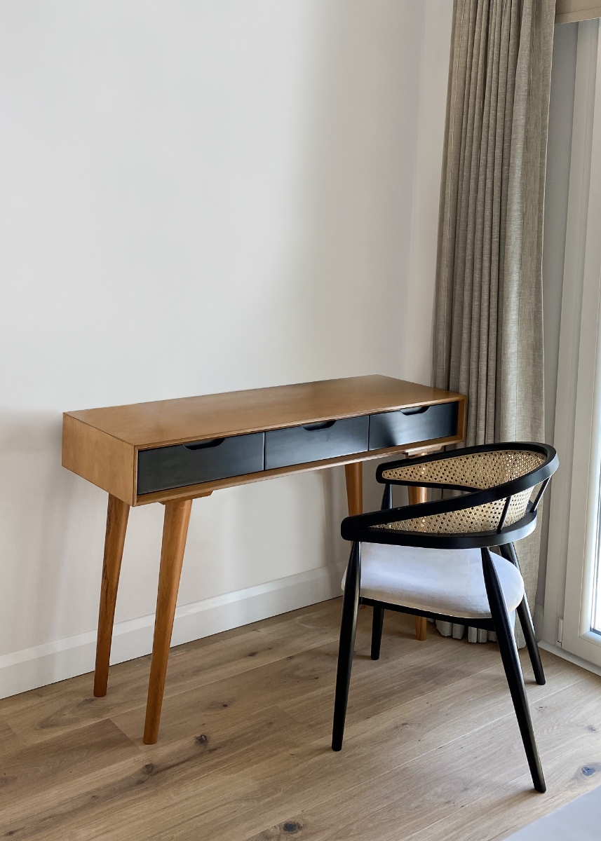 Show details Minimalist Wooden Desk with Drawers Minimalist Wooden Desk with Drawers