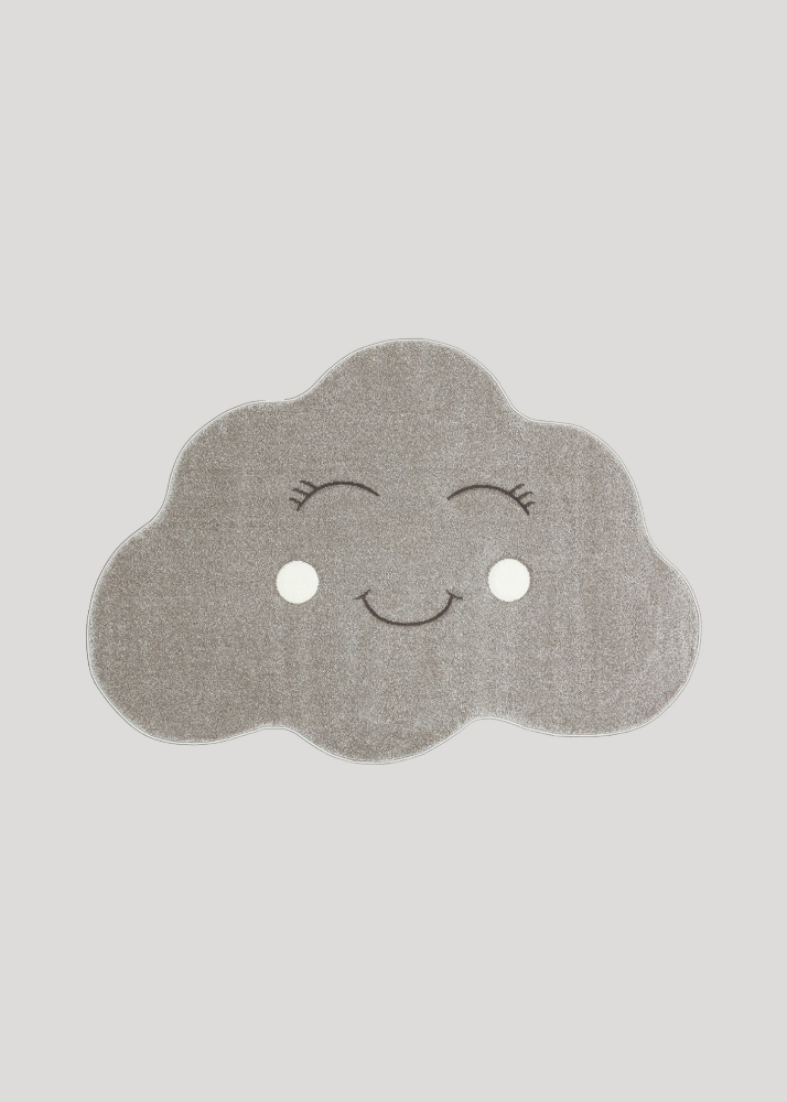 Cloud-Shaped Adorable Little Gray Rug