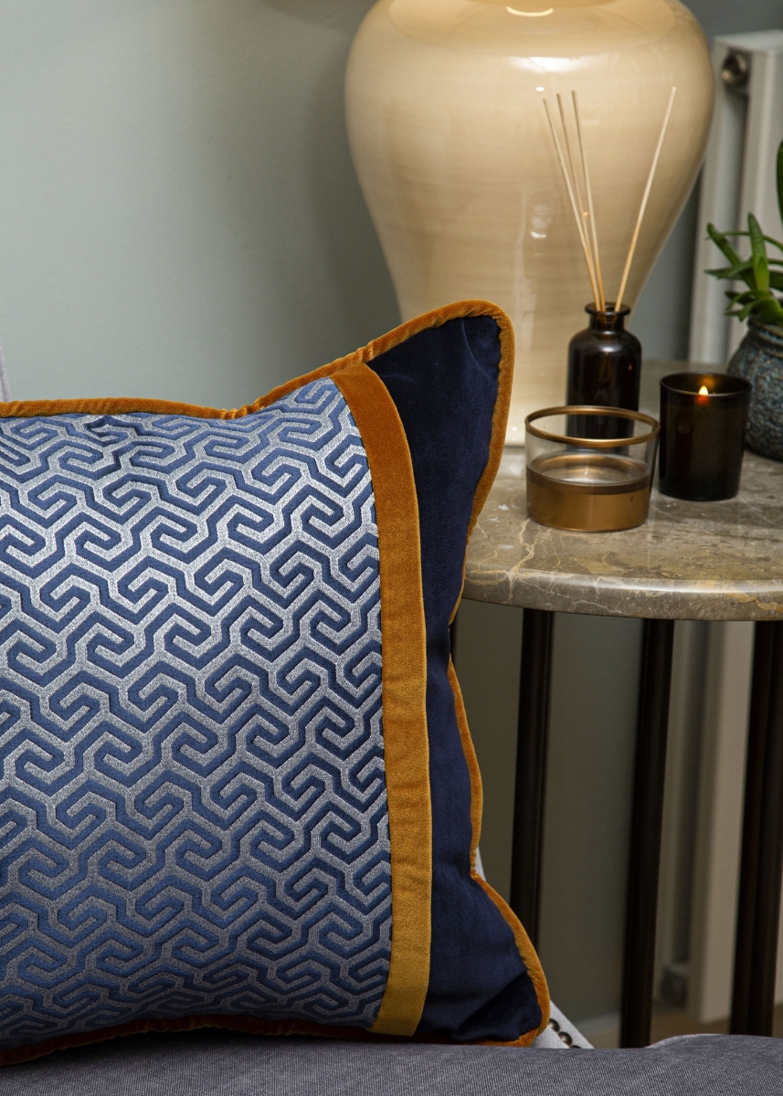 Show details Decorative Blue and Dark Yellow Cushion Decorative Blue and Dark Yellow Cushion