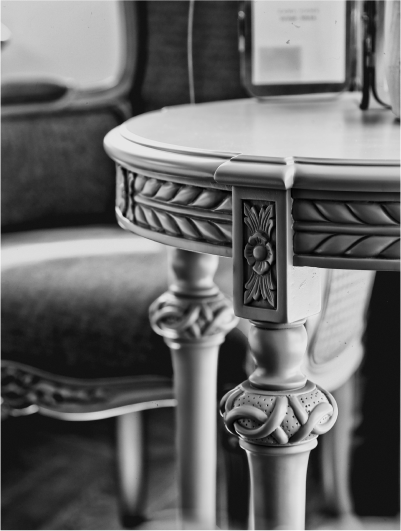 carved wooden coffee table