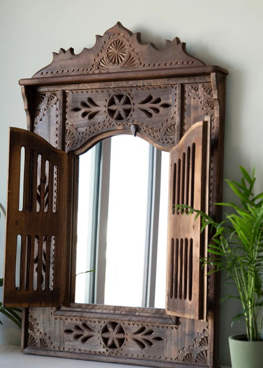 Hand Crafted Authentic Window Wall Mirror