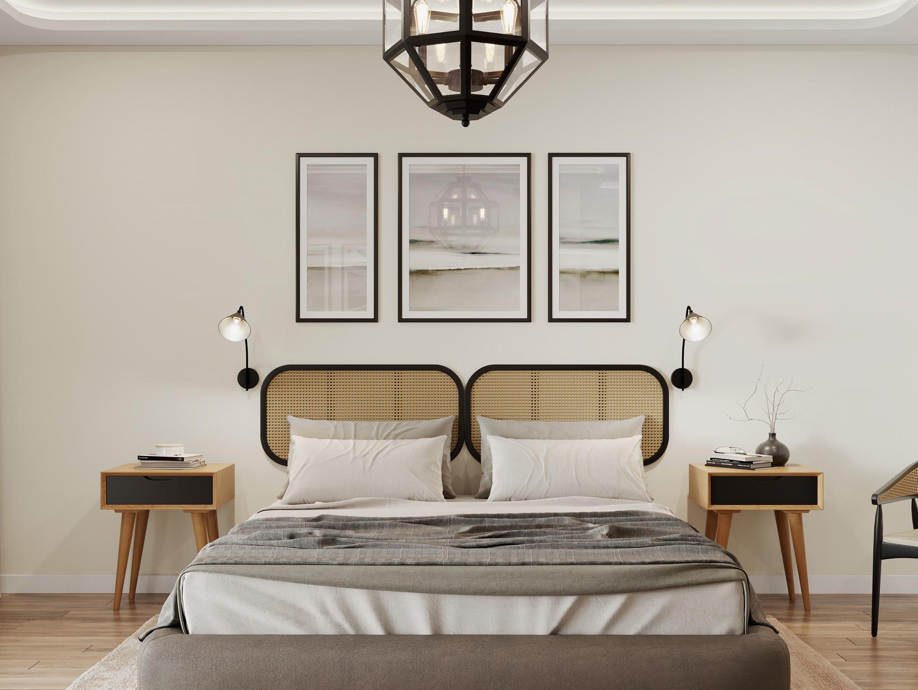 Modern bedroom decoration